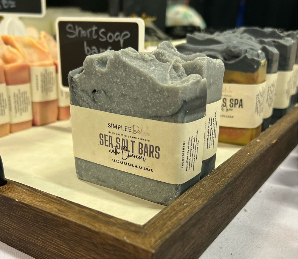 Sea Salt & Charcoal Soap Bars - Simplee Delish