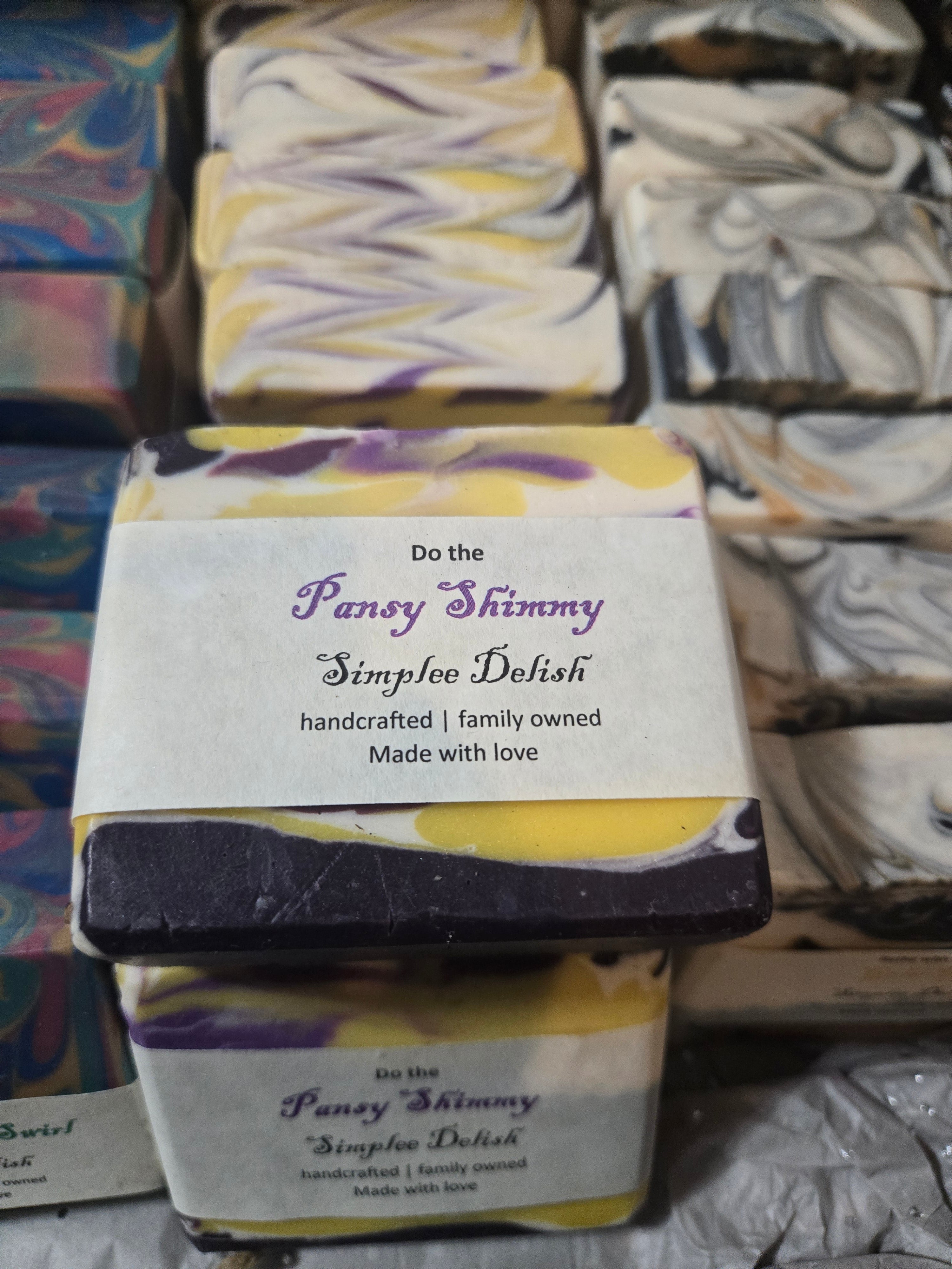 Pansy Shimmy Soap