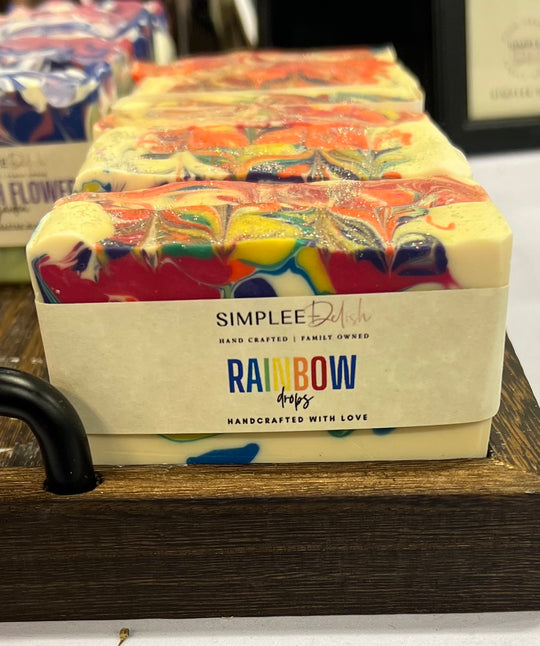 Rainbow Drops Soap Bar