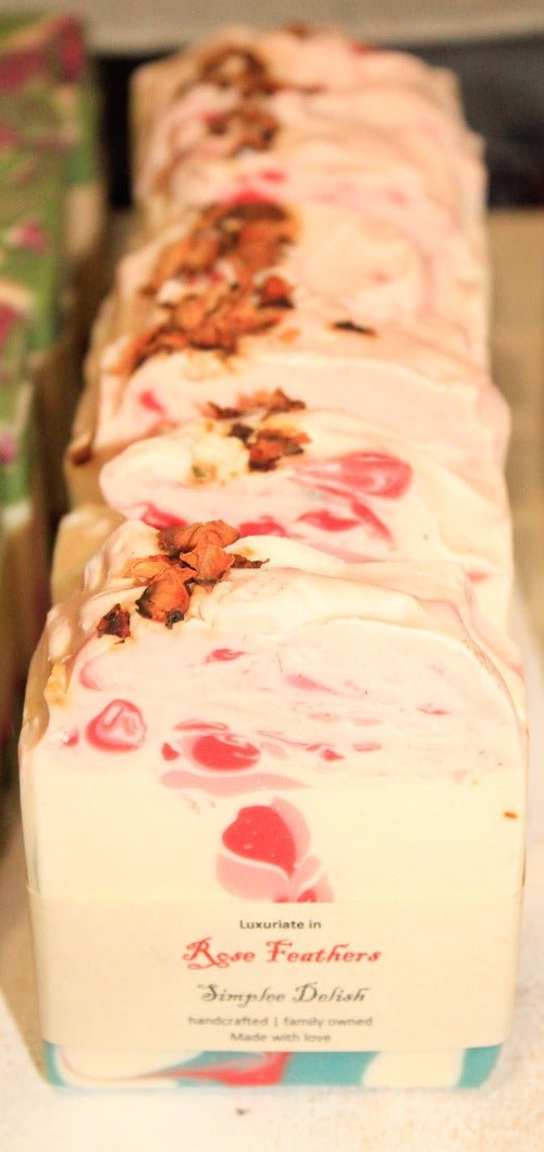 Rose Feathers Soap - Simplee Delish