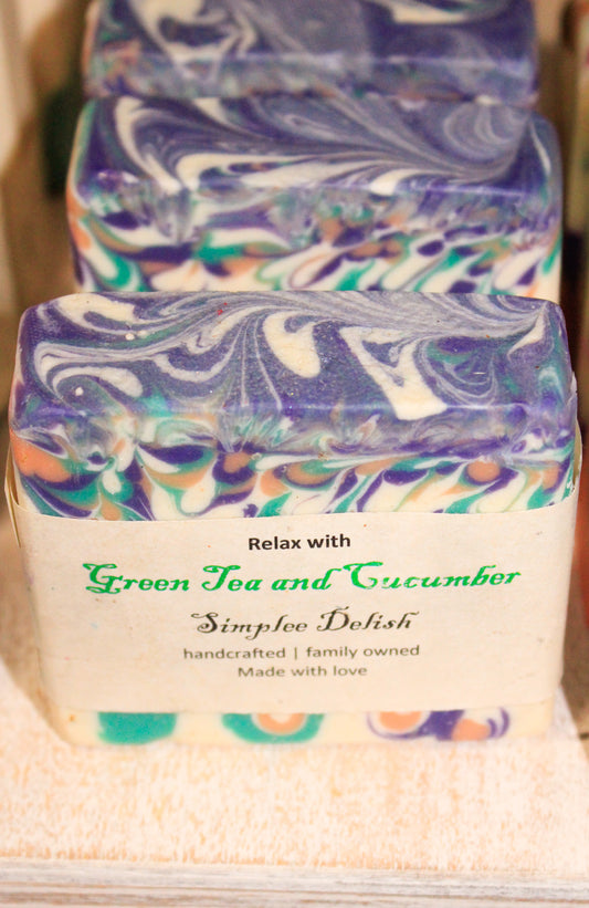 Green Tea and Cucumber Soap